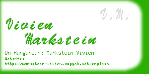 vivien markstein business card